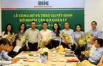 MIC trao quyết định bổ nhiệm nhiều vị trí chủ chốt